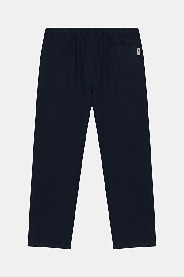 Black Linen Men's Trousers 2