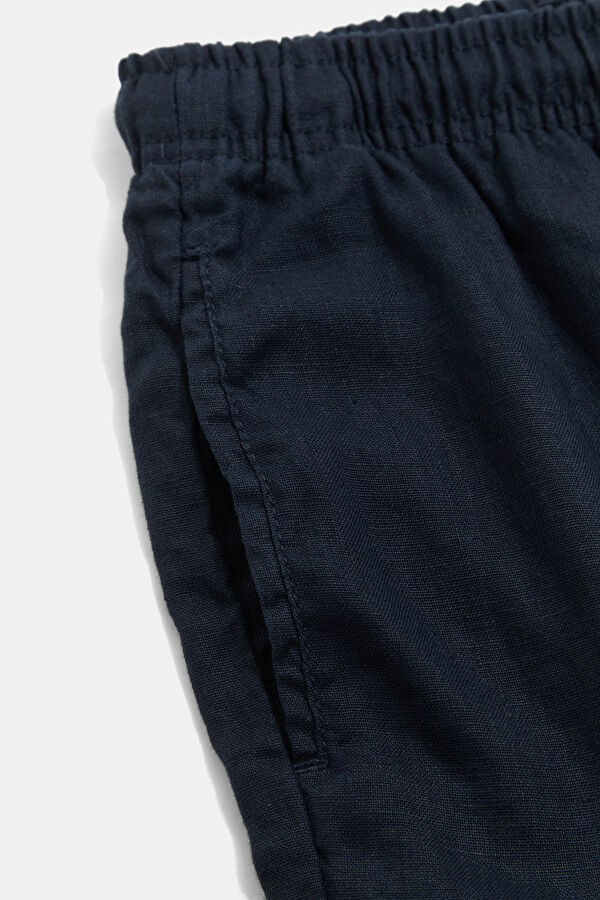 Black Linen Men's Trousers 4