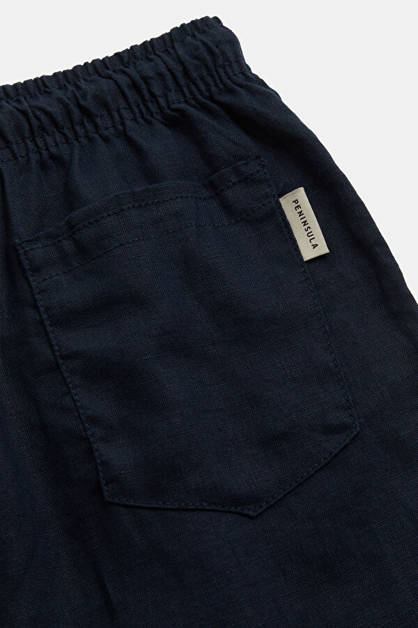 Black Linen Men's Trousers 5