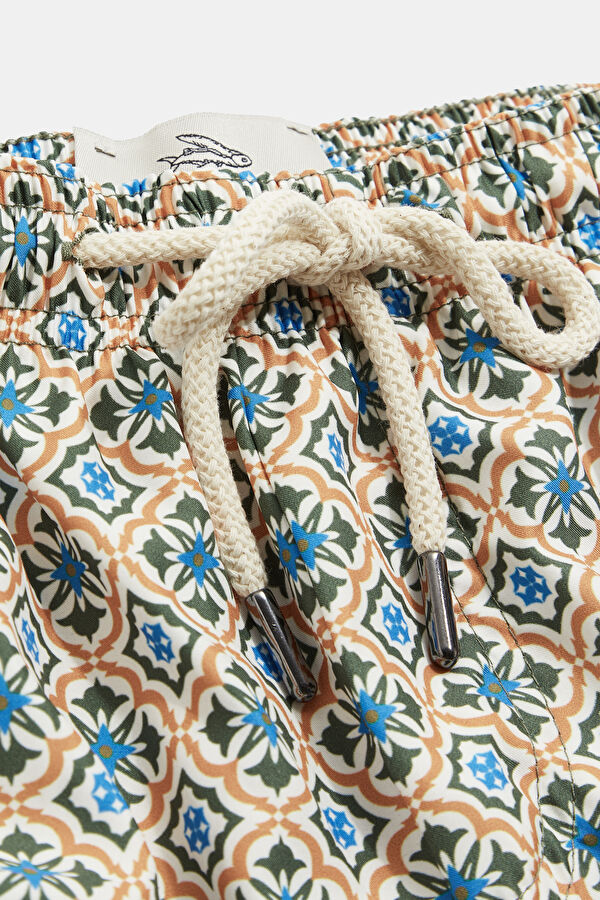 Multicolored Patterned Elastic Swimsuit 3