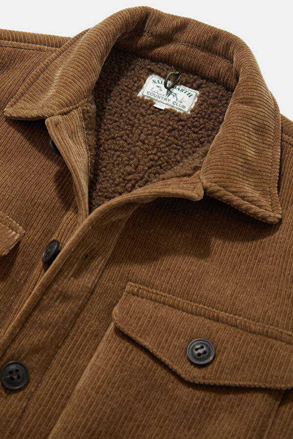 Brown Button-Down Jacket 3