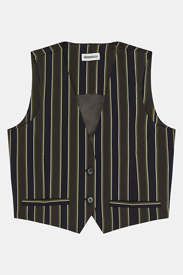 Multicolored Striped Women's Vest 3