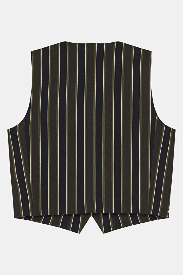 Multicolored Striped Women's Vest 4