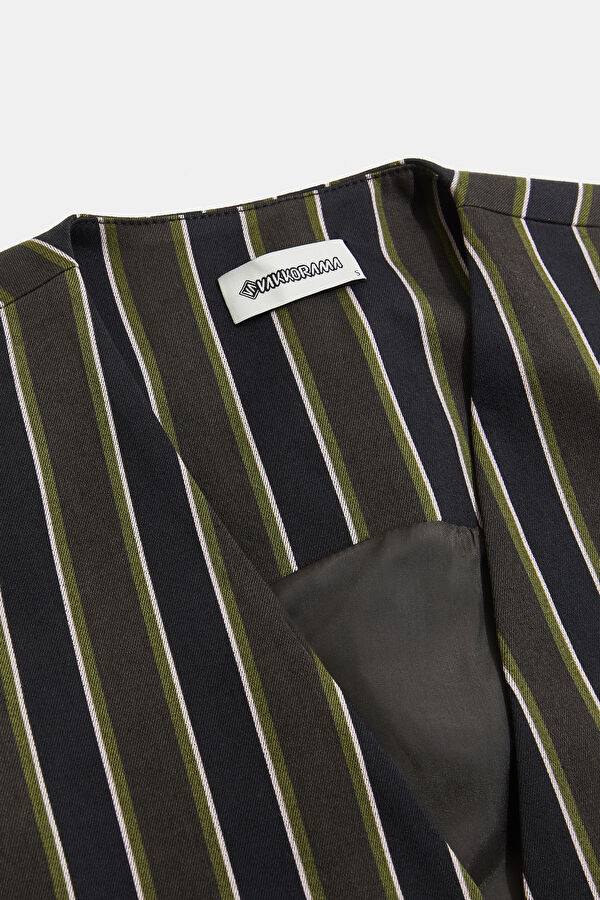Multicolored Striped Women's Vest 5