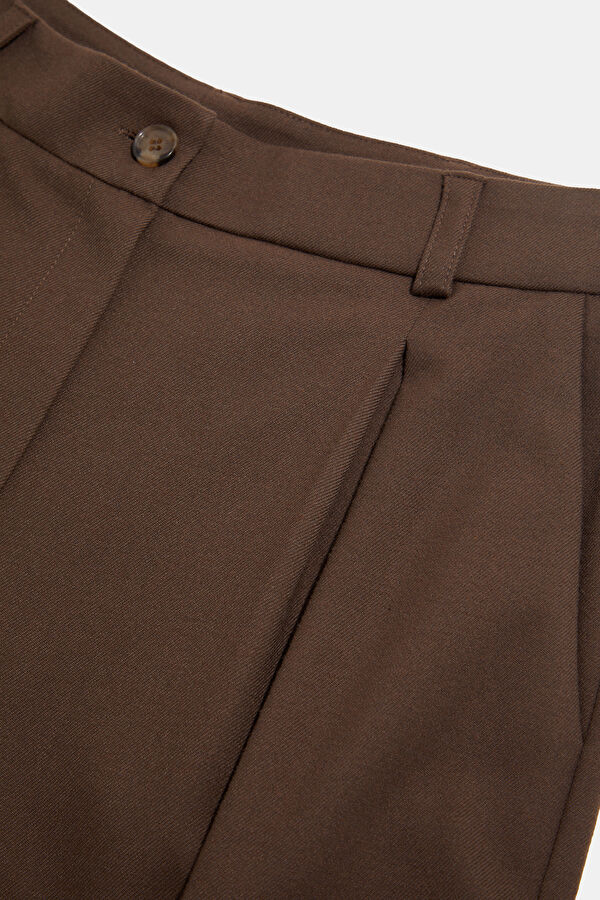 Coffee Wide Leg Women's Trousers 6