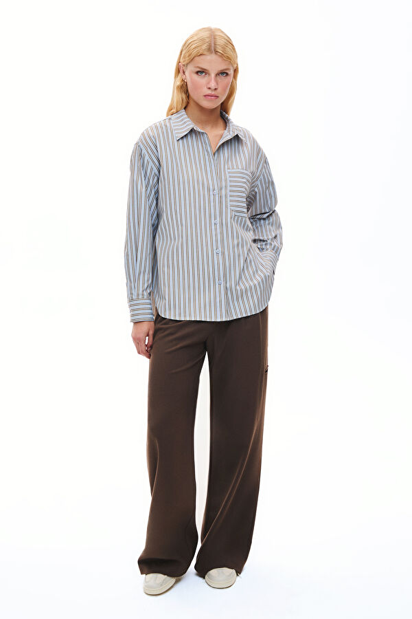 Coffee Wide Leg Women's Trousers