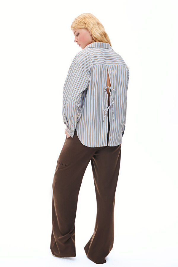 Coffee Wide Leg Women's Trousers 2
