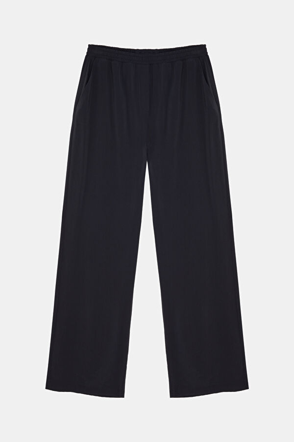 Anthracite Wide Leg Modal Women's Trousers