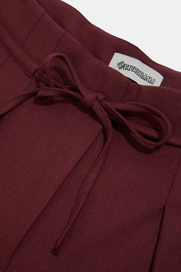 Burgundy Women's Trousers 8