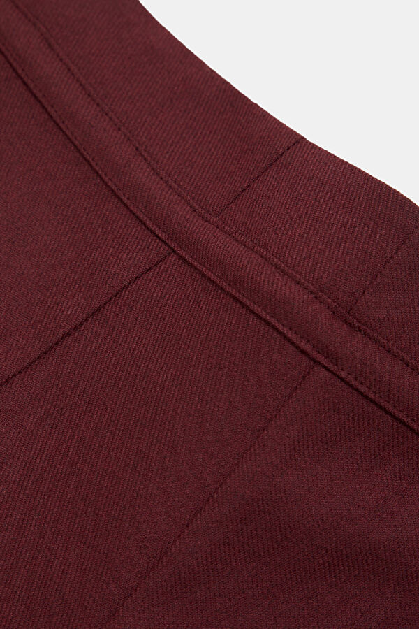 Burgundy Women's Trousers 9
