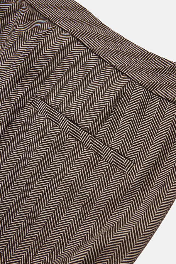 Coffee Wide Leg Women's Trousers 7