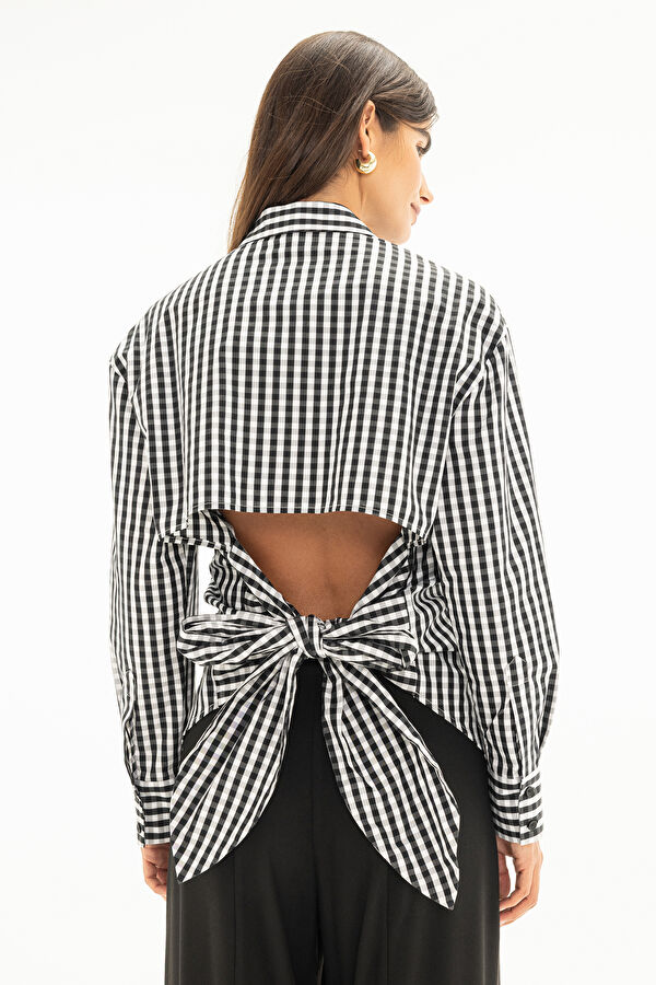 Women's Shirt with Gingham Pattern 4
