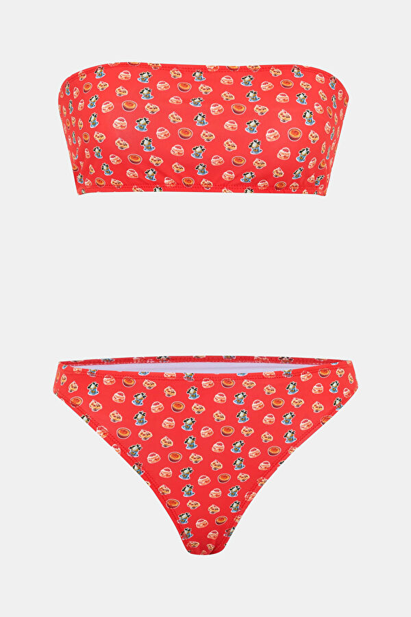 Kırmızı Bağcıklı Kadın Bikini