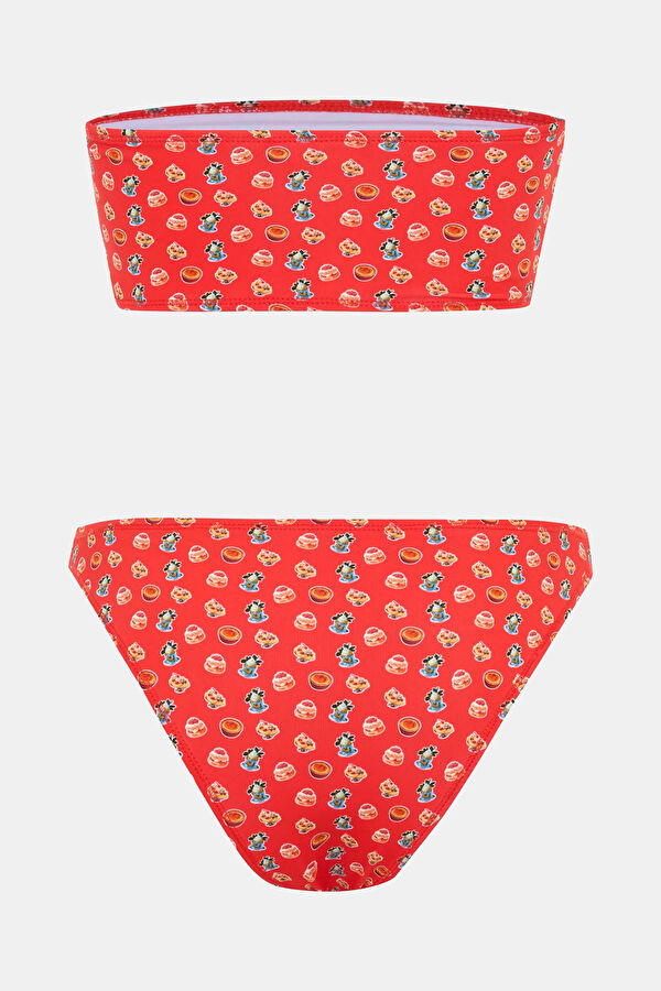 Kırmızı Bağcıklı Kadın Bikini 2
