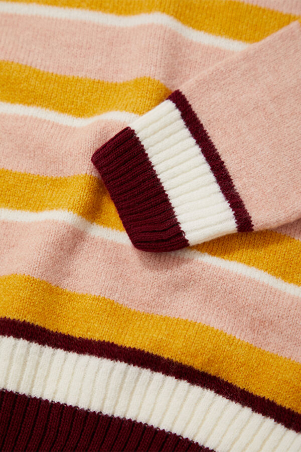 Multicolored Striped Women's Sweater 7
