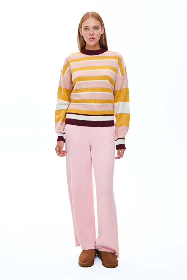 Multicolored Striped Women's Sweater 3