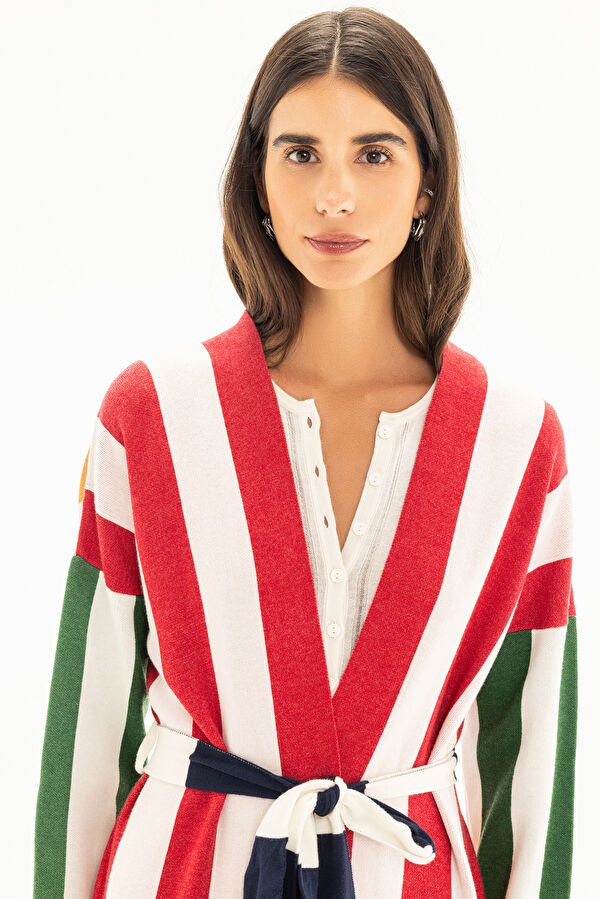 Multicolored Patterned Women's Cardigan 4