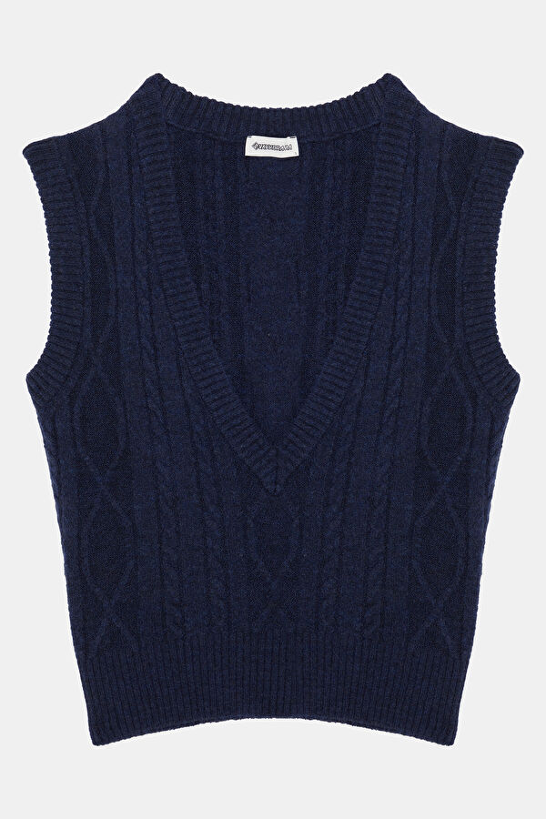 Navy Blue Women's Sweater 5
