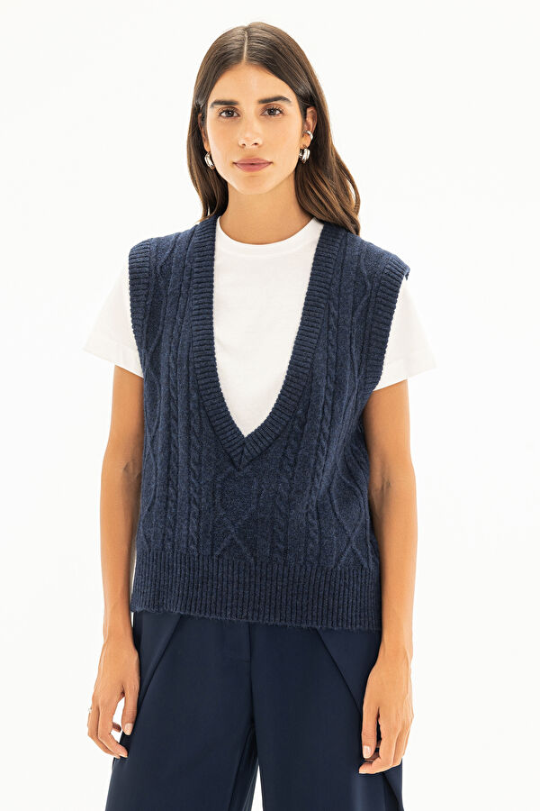 Navy Blue Women's Sweater