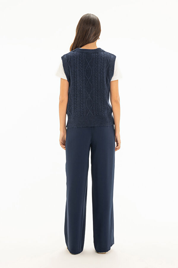Navy Blue Women's Sweater 2