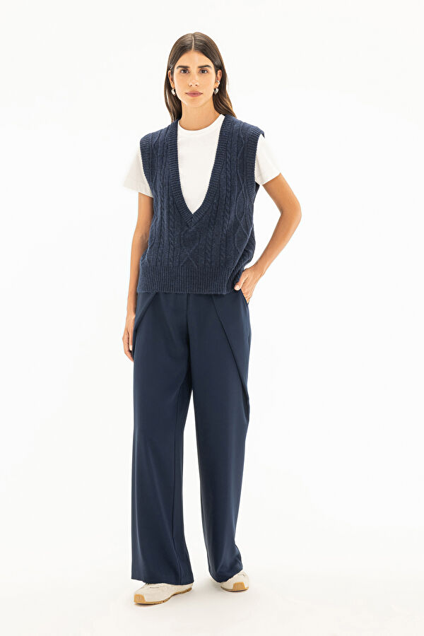 Navy Blue Women's Sweater 3