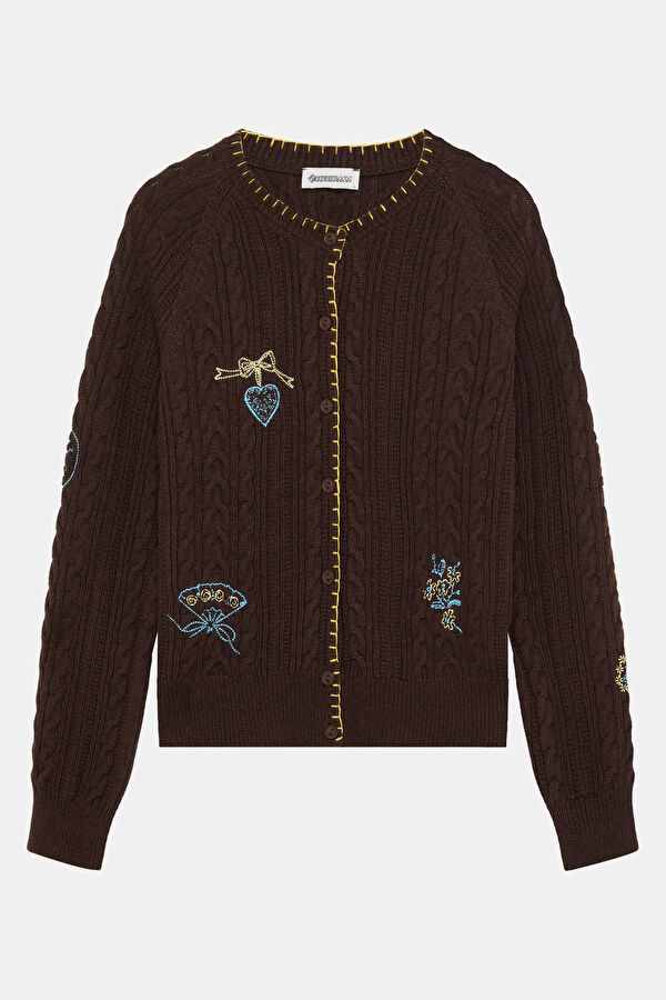 Brown Women's Cardigan 5