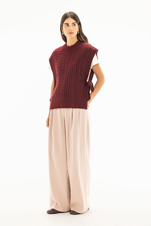 Burgundy Women's Sweater 4