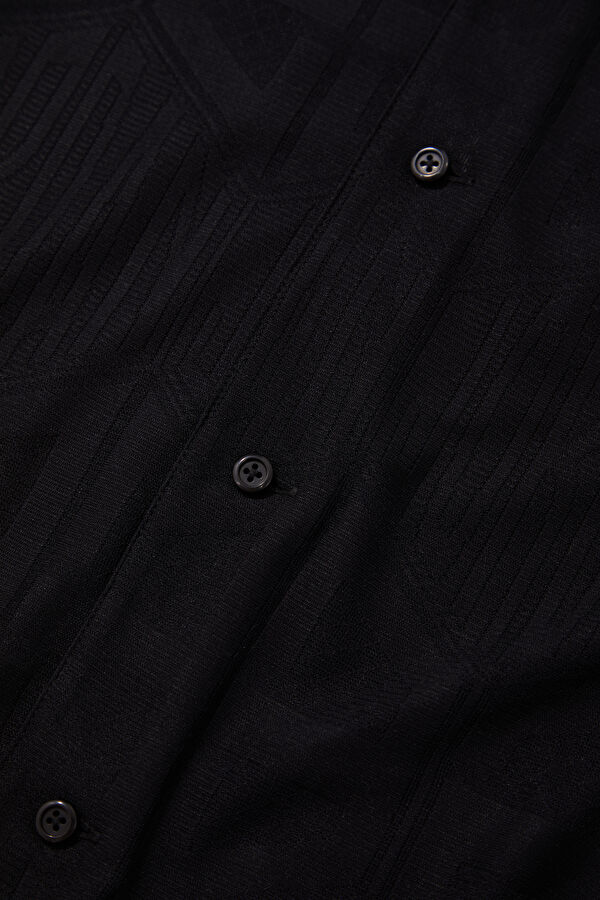 Relax Fit Black Men's Shirt 4