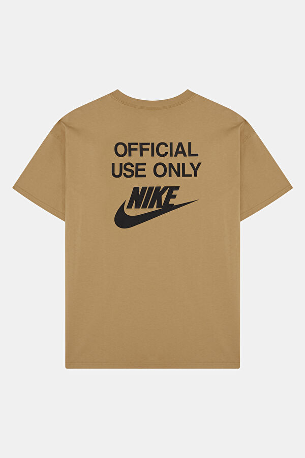 Relax Fit Khaki Crew Neck Printed Men's T-Shirt 2