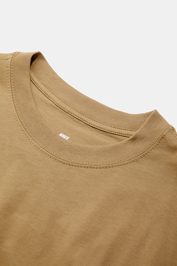 Relax Fit Khaki Crew Neck Printed Men's T-Shirt 3