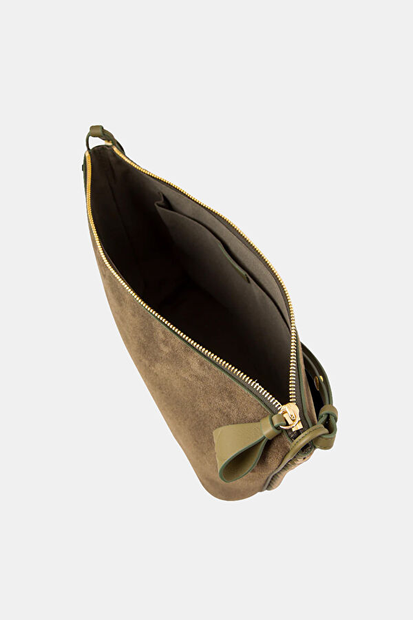 Khaki Suede Bag 3