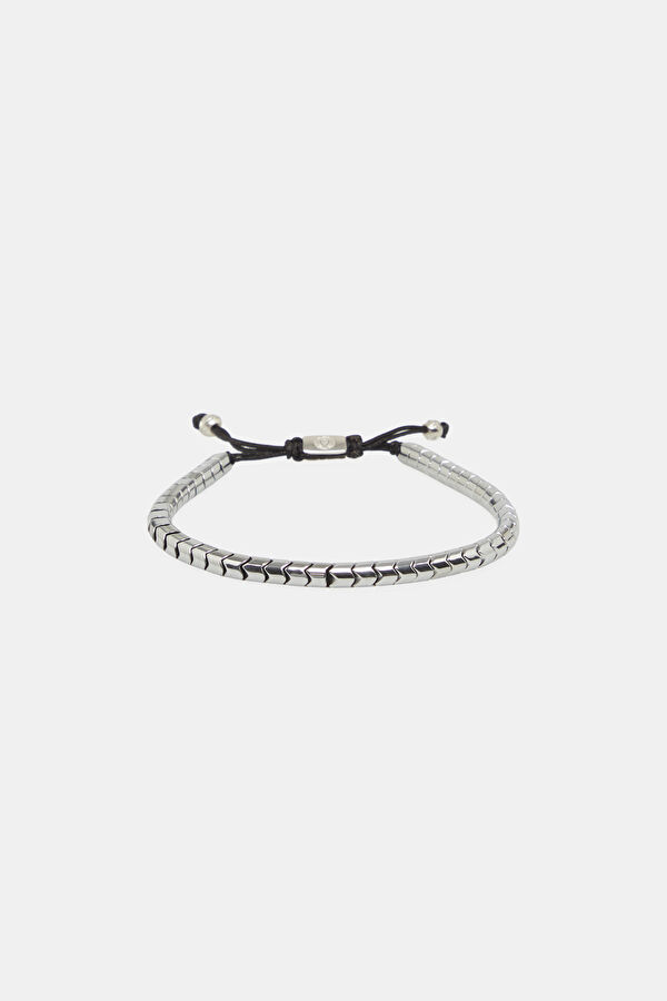 Rolo Hematite Bracelet Silver Colored Bracelet