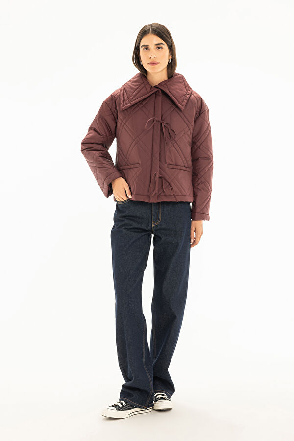 Burgundy Women's Jacket 3