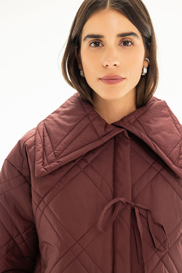Burgundy Women's Jacket 4