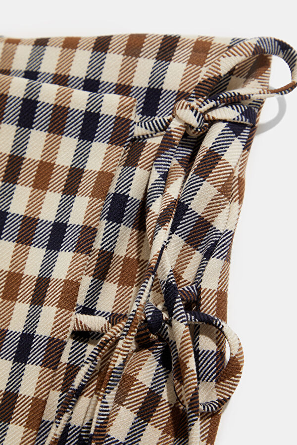 Yellow Plaid Women's Skirt 5