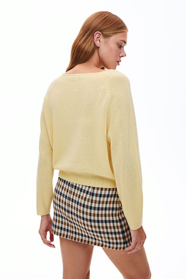 Yellow Plaid Women's Skirt 2