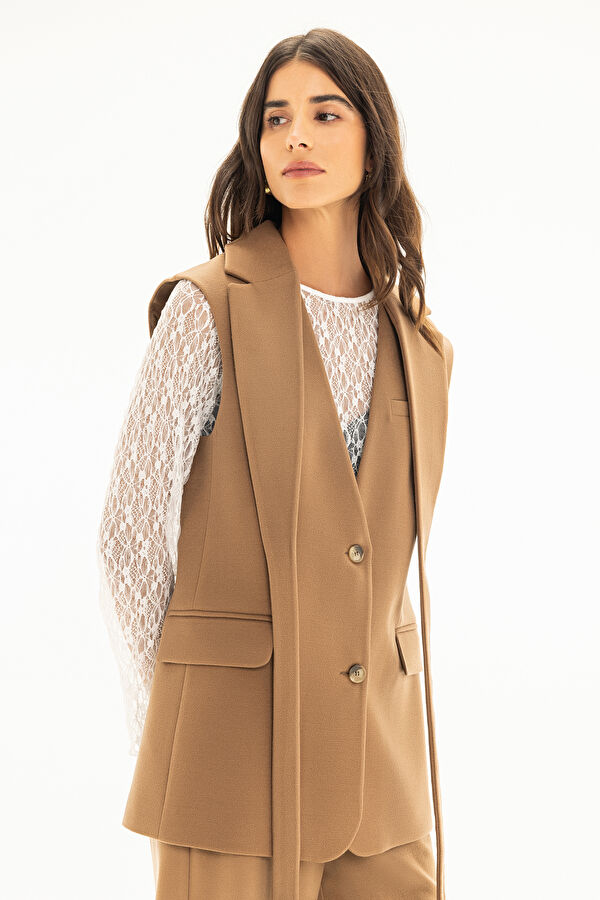 Tan Women's Vest