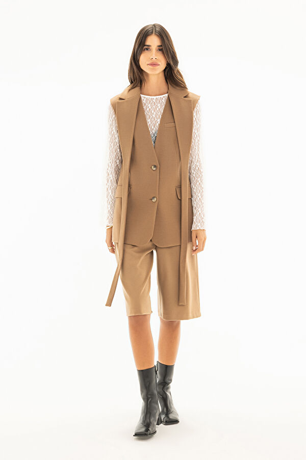 Tan Women's Vest 3