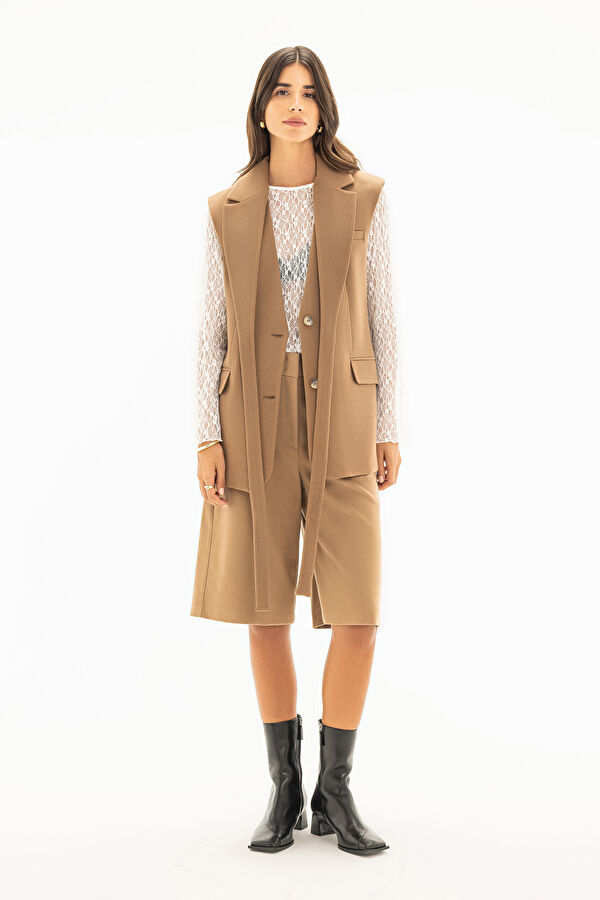 Tan Women's Vest 4