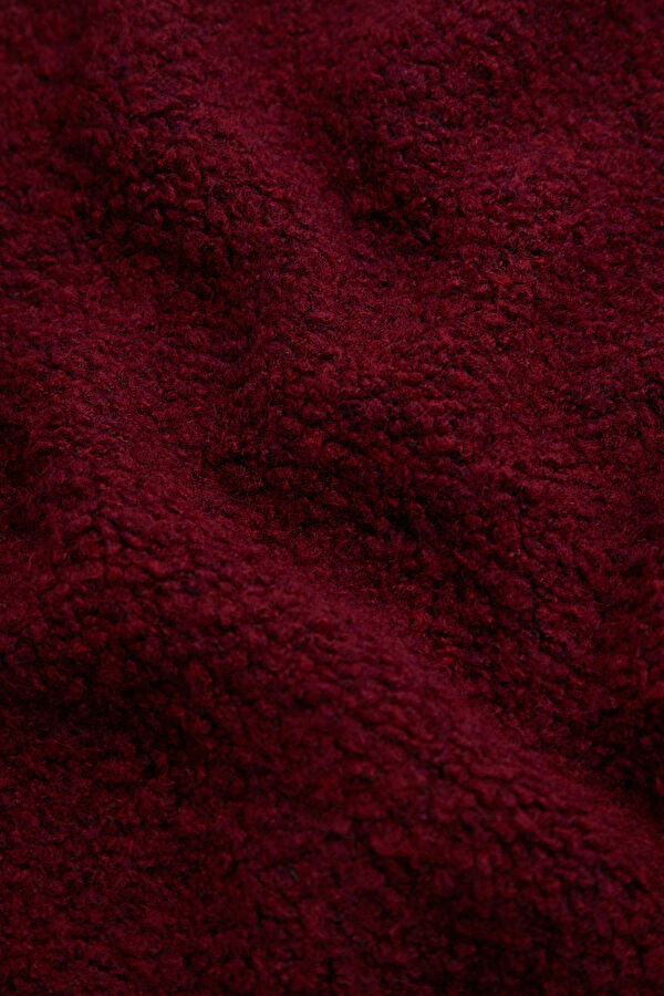 Burgundy Knitted Women's Sweater 10