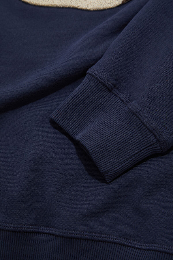 Relax Fit Navy Crew Neck Men's Sweatshirt 5