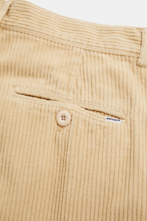 Relax Fit Cream Straight Men's Pants 5