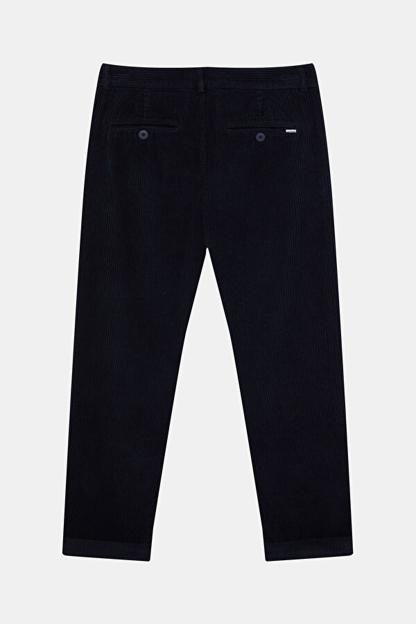 Relax Fit Navy Straight Men's Pants 2