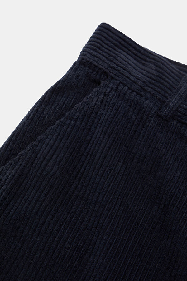 Relax Fit Navy Straight Men's Pants 4