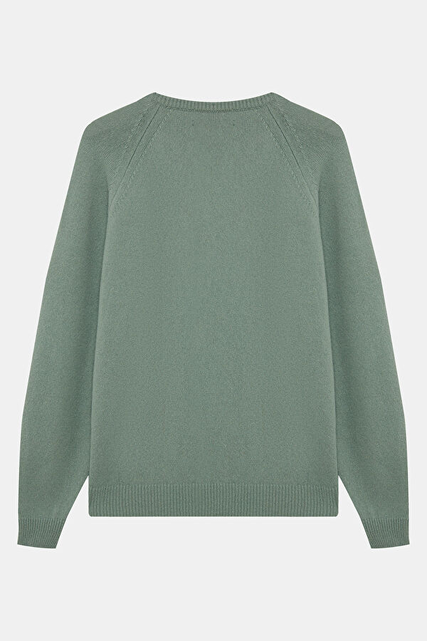 Mint Relax Kalıp Bisiklet Yaka Erkek Sweatshirt 2