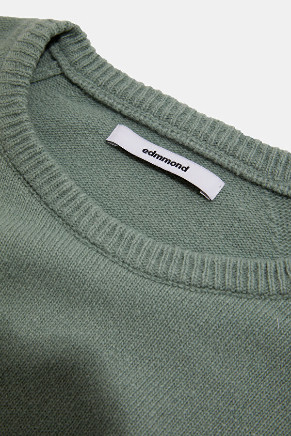 Mint Relax Kalıp Bisiklet Yaka Erkek Sweatshirt 3