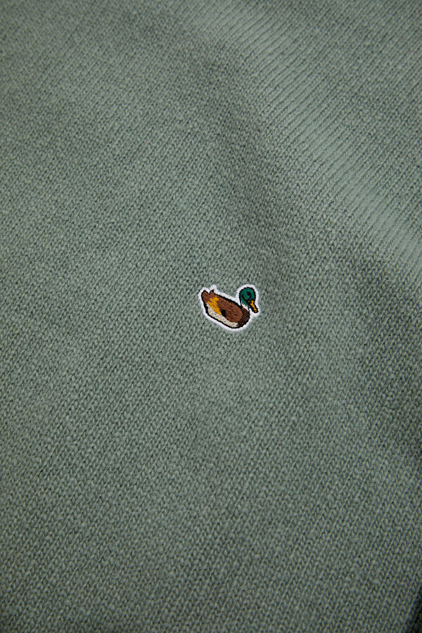 Mint Relax Kalıp Bisiklet Yaka Erkek Sweatshirt 4