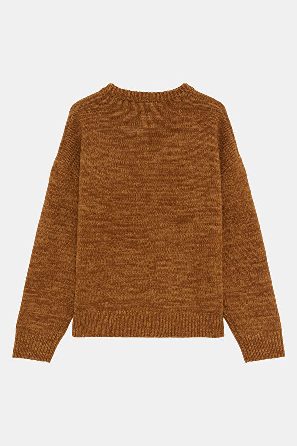 Men's Wool Sweater with Coffee Pattern 2