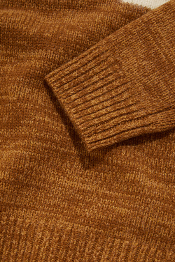 Men's Wool Sweater with Coffee Pattern 5