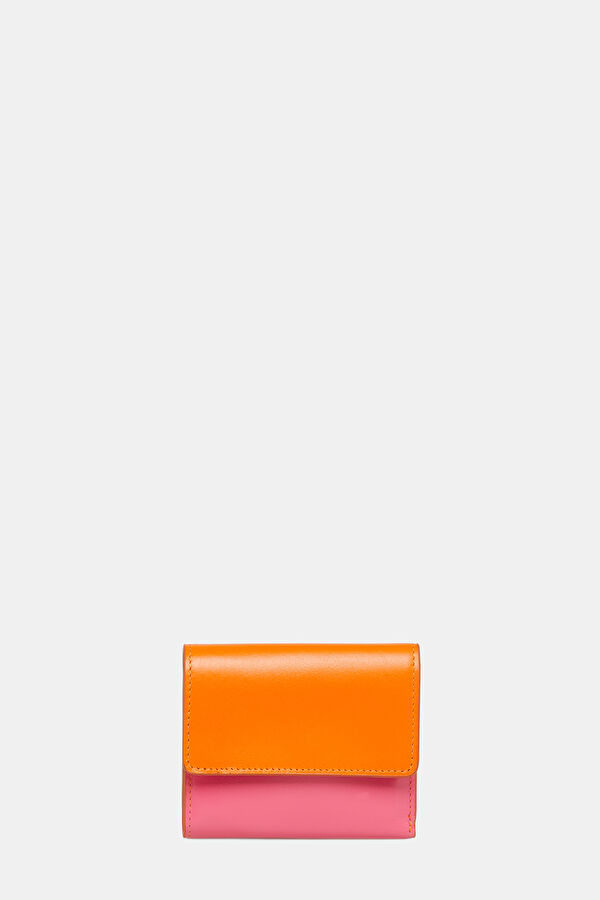 Orange Leather Wallet